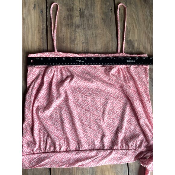 Old Navy Tank Top Womens L Pink Spaghetti Strap Tie at Waist Y2K - Picture 5 of 8